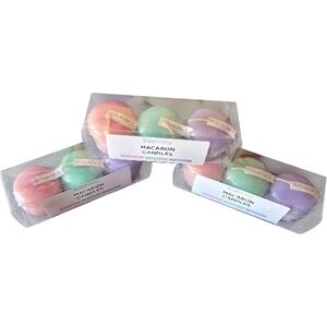 Macaron Candles Set - Pastel Colors